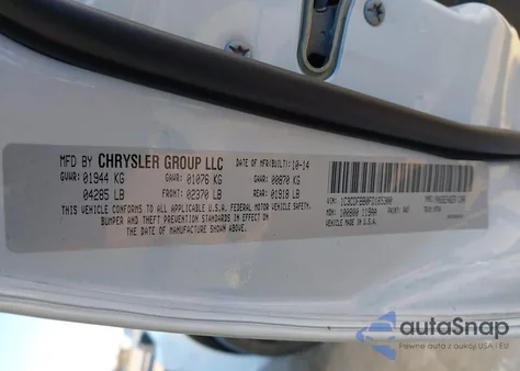 2015 Dodge Dart Sxt z USA, uszkodzony, nr VIN 1C3CDFBB0FD165300